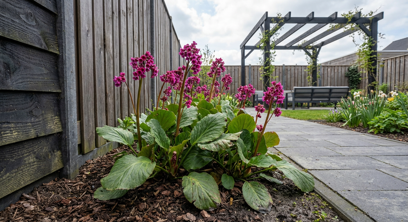 Schoenlappersplant (Bergenia cordifolia 'Purpurea') - Tuinplanten
