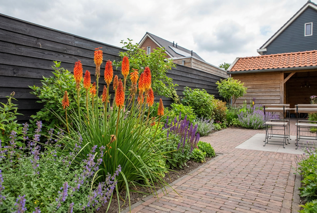 Vuurpijl (Kniphofia 'Alcazar') - Tuinplanten