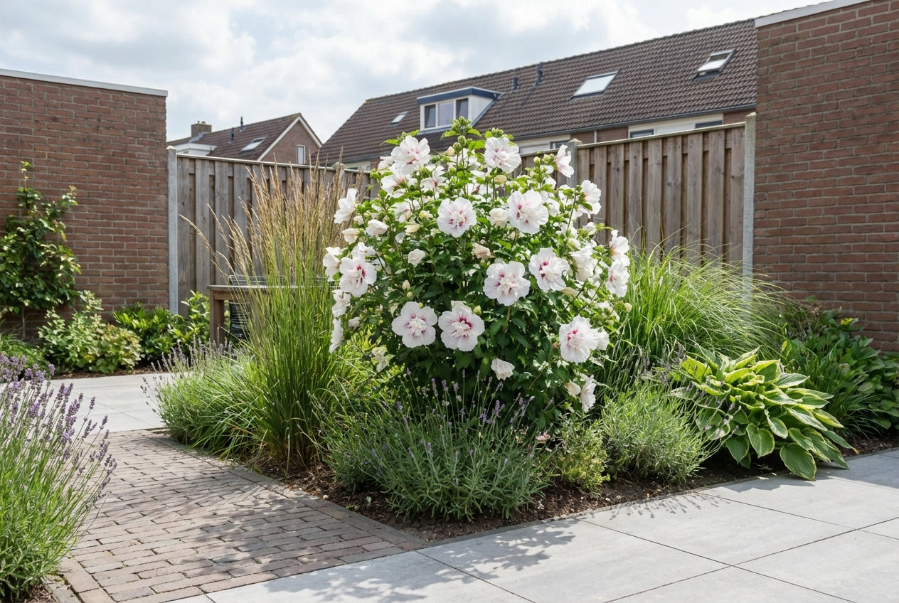 Altheastruik (Hibiscus syriacus 'China Chiffon') - Hibiscus