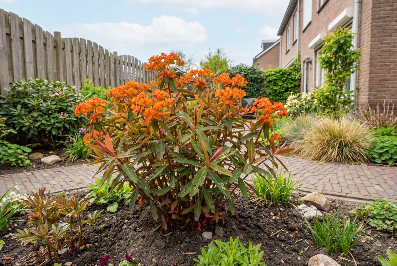 Wolfsmelk (Euphorbia griffithii 'Fireglow') - Tuinplanten