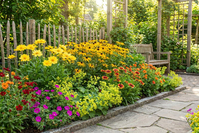 Borderpakket zomers geel/oranje (3,5m2)