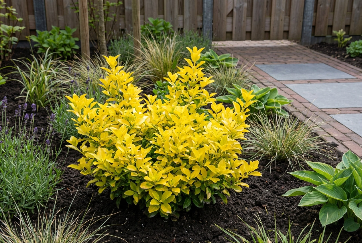 Kardinaalsmuts (Euonymus japonicus El-Dorado) - Heesters
