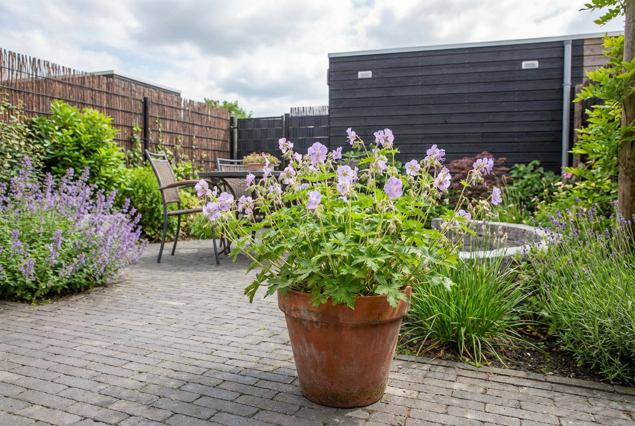 Ooievaarsbek (Geranium  phaeum var. lividum) - Tuinplanten