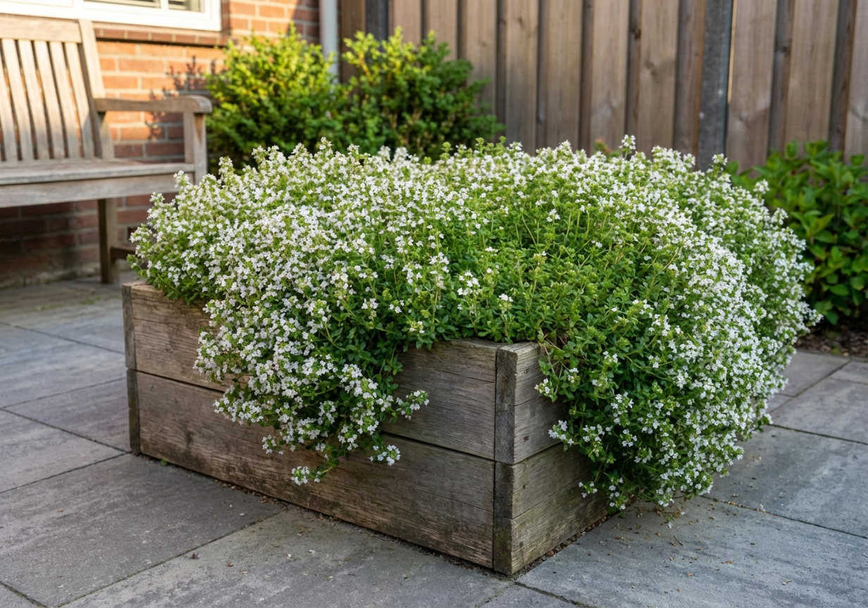 Kruiptijm (Thymus praecox 'Albiflorus') - Tuinplanten
