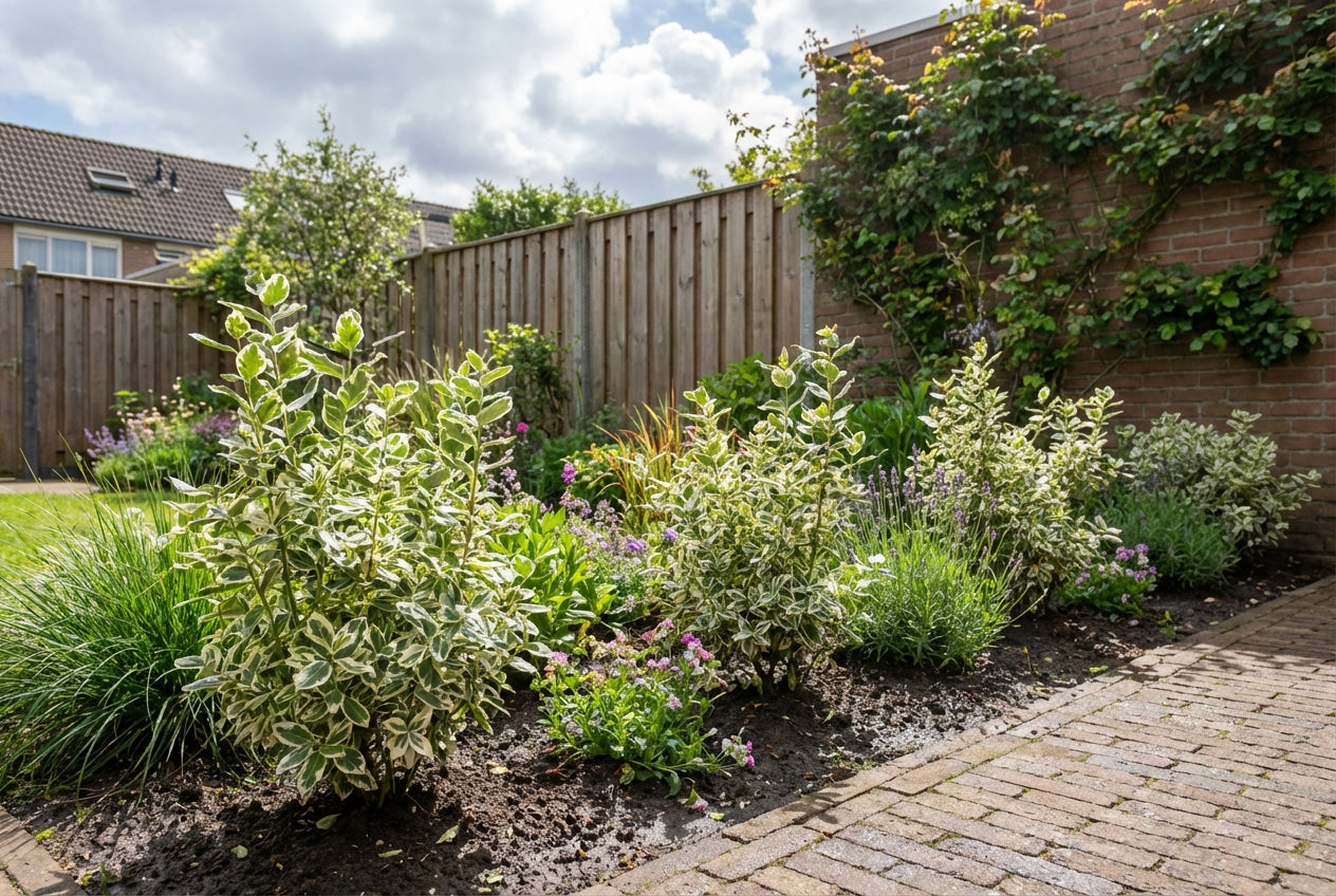 Kardinaalsmuts (Euonymus fortunei 'Harlequin') - Heesters