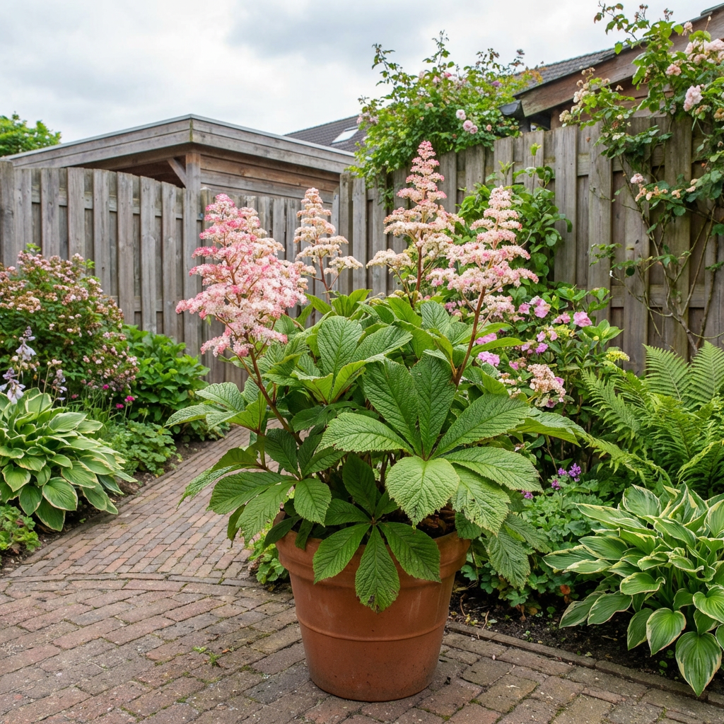 Schout-bij-nacht (Rodgersia pinnata) - Tuinplanten