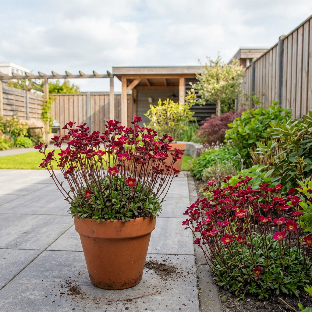 Mossteenbreek (Saxifraga (A) 'Purpurteppich') - Tuinplanten