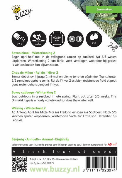Savooiekool Winterkoning 2 - Zaden