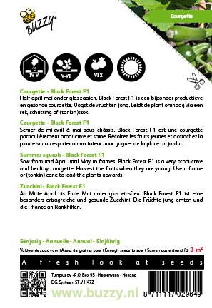 Courgette Klimmend Black Forest F1 - Zaden