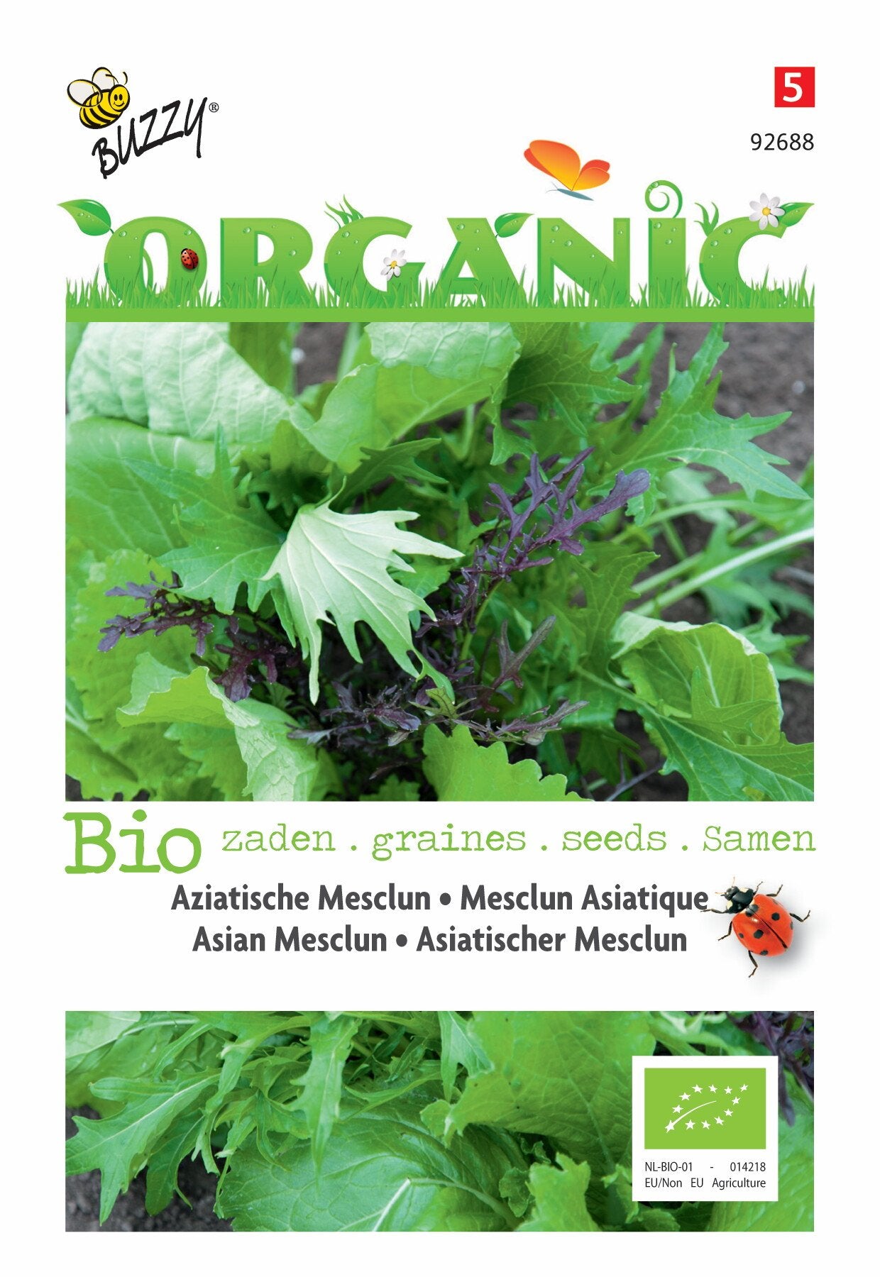 Aziatische Mesclun (BIO) - Zaden