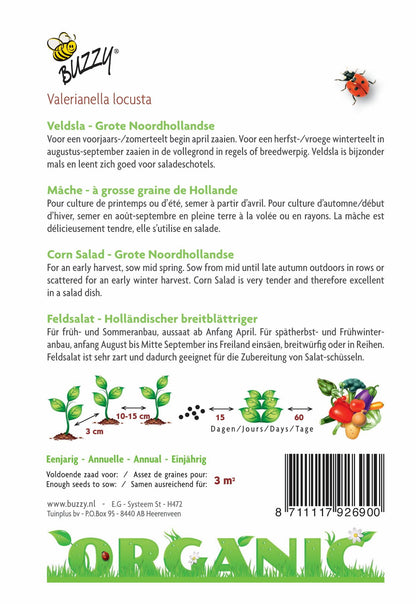 Veldsla Grote Noordhollandse (BIO) - Zaden