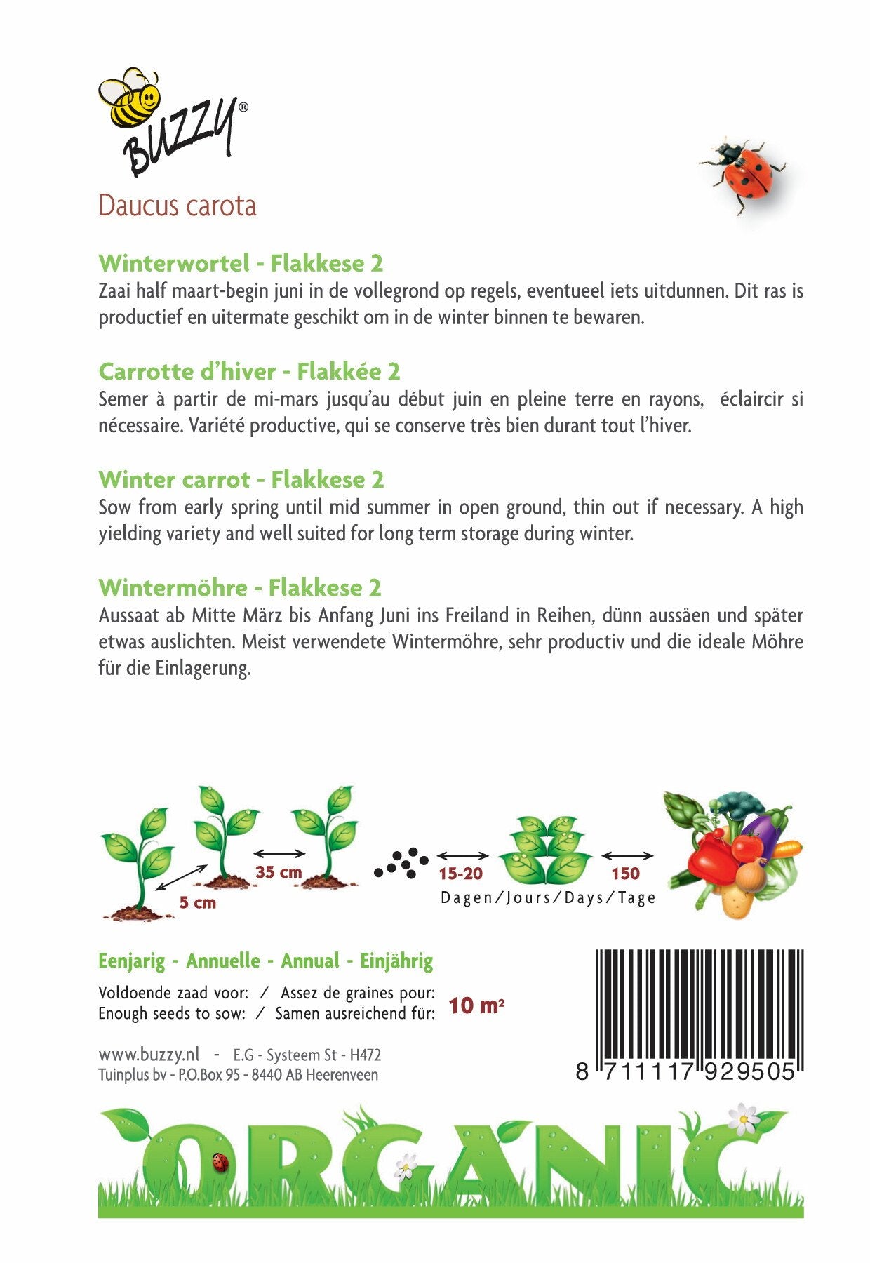 Winterwortelen Flakkese 2 (BIO) - Zaden