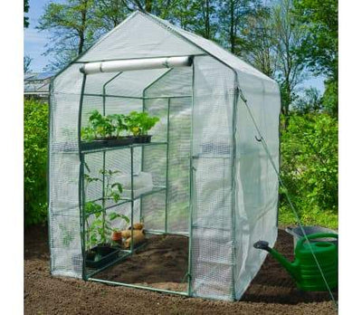 Tuinkas met dubbele etages H195x140x140cm